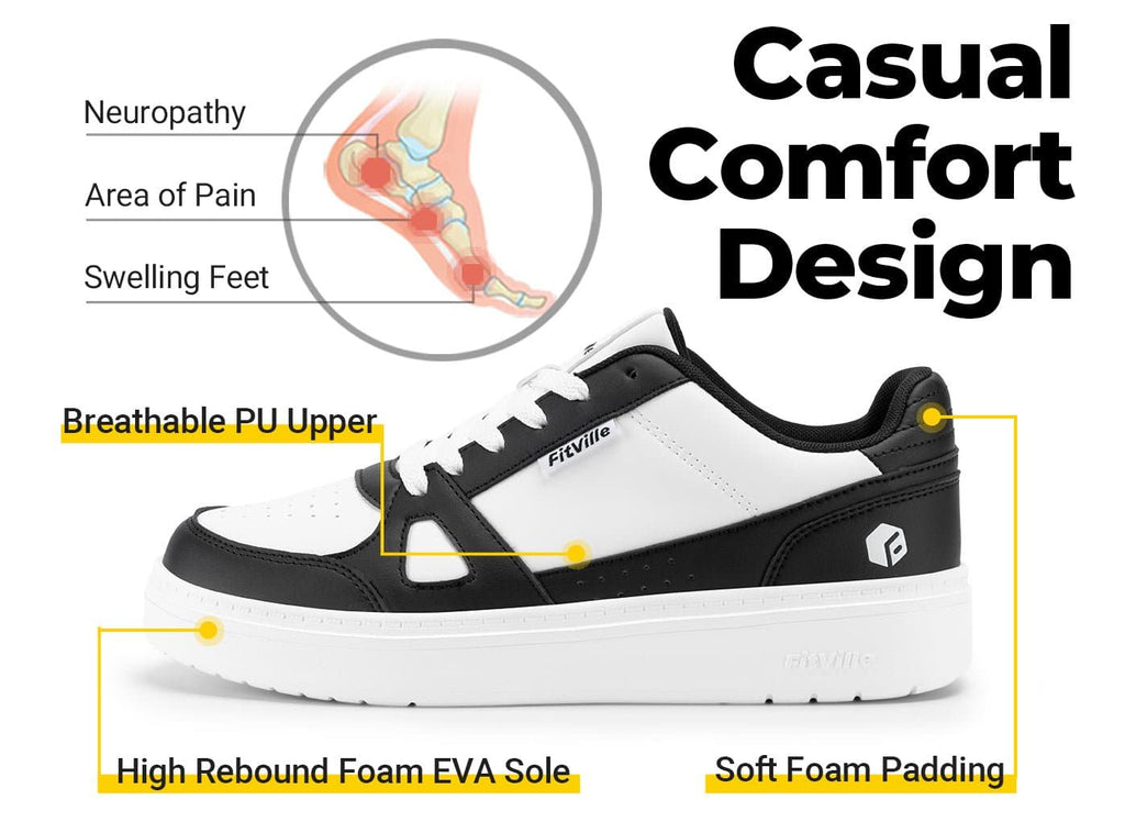 FitVille Men's FlyRider Deluxe Sneaker V1 - 12