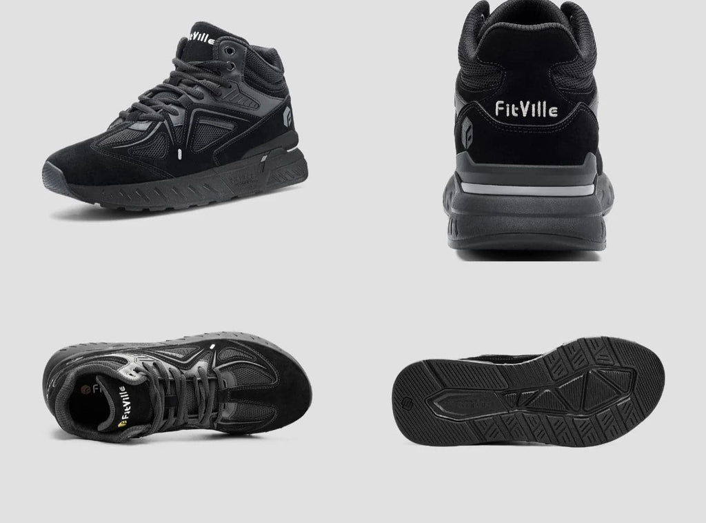 FitVille Men's High - top Rebound Core Walking Shoes V4 - 15