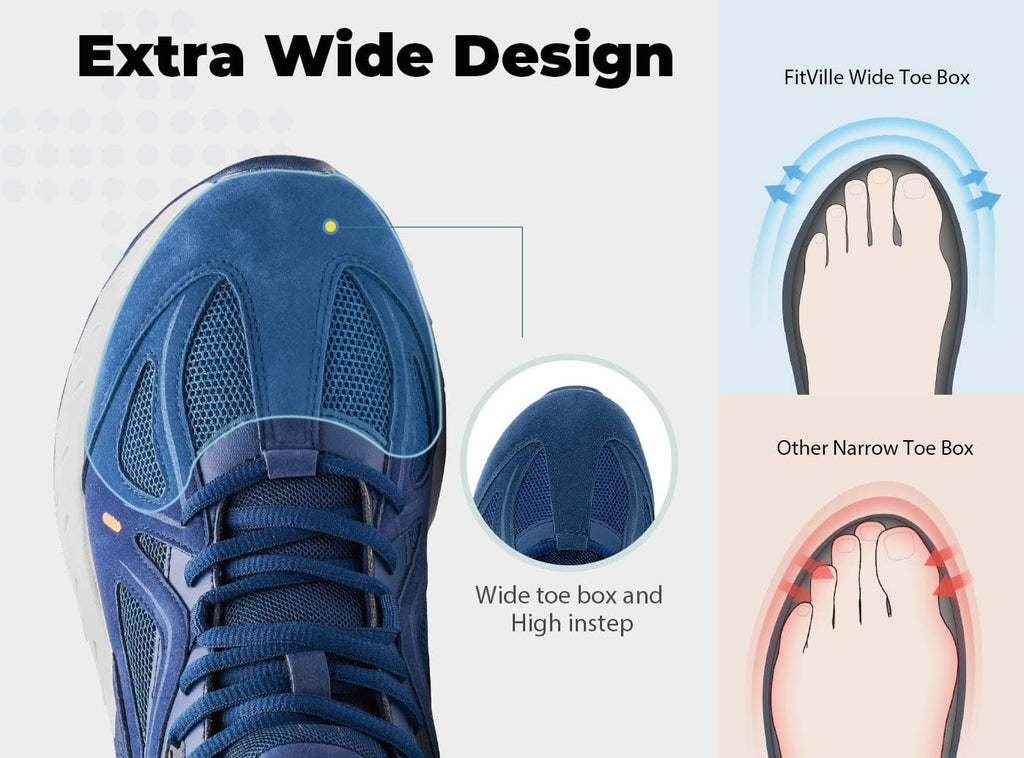 FitVille Men's High - top Rebound Core Walking Shoes V4 - 3