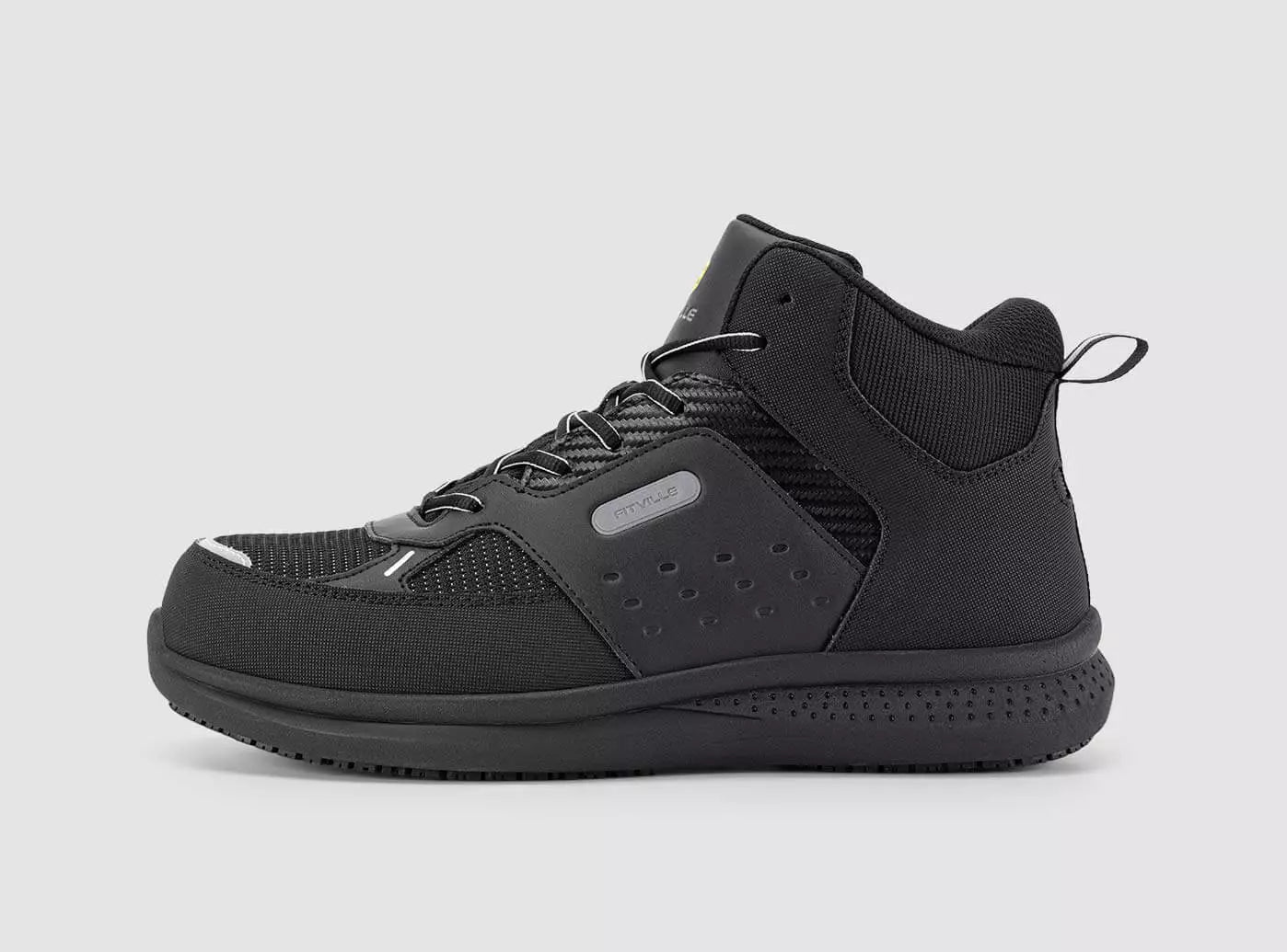 Water repellent Men s extra wide work shoe High top SteelCore FitVille UK FitVilleUK