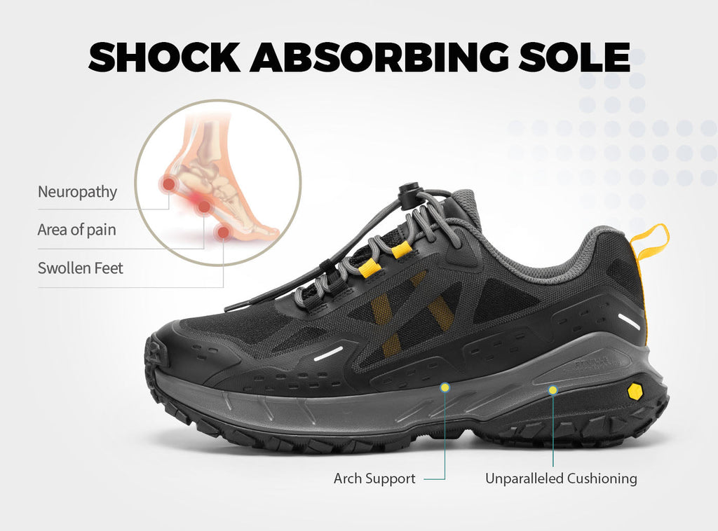 FitVille Men's Low - Top CreekCross Hiking Shoes V1 - 15