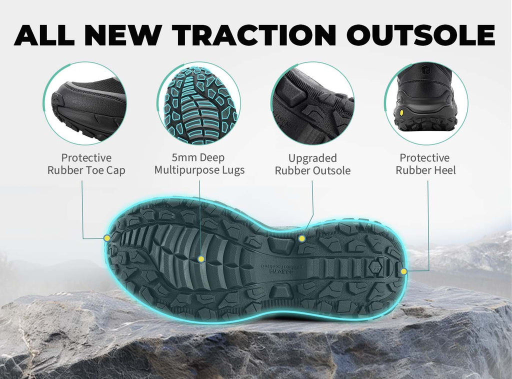 FitVille Men's Low - Top LugMax Hiking Shoes V1 - 6