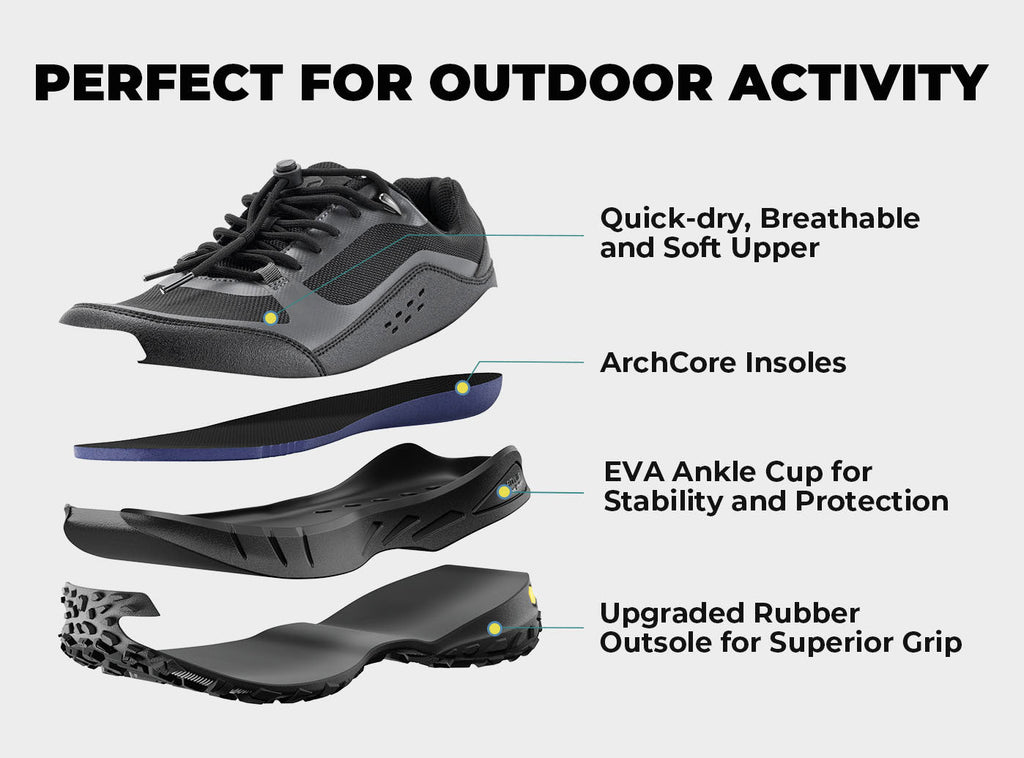 FitVille Men's Low - Top LugMax Hiking Shoes V1 - 15