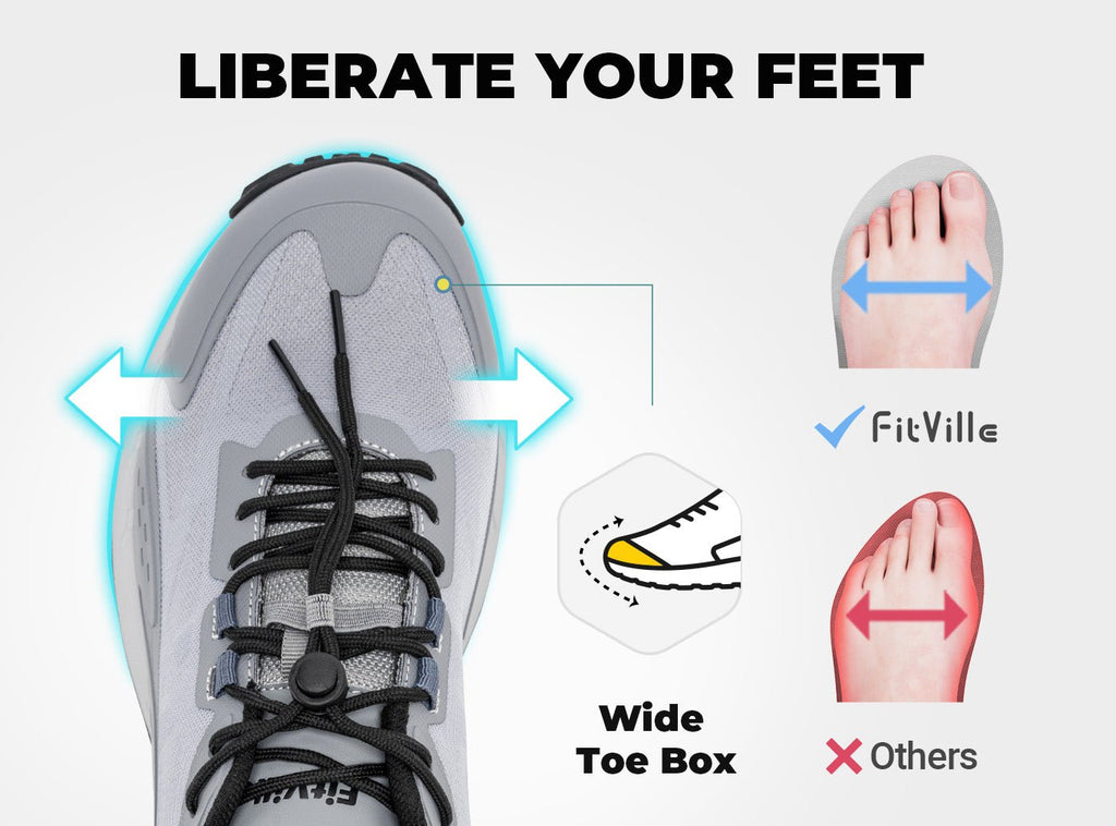 FitVille Men's Low - Top LugMax Hiking Shoes V2 - 20