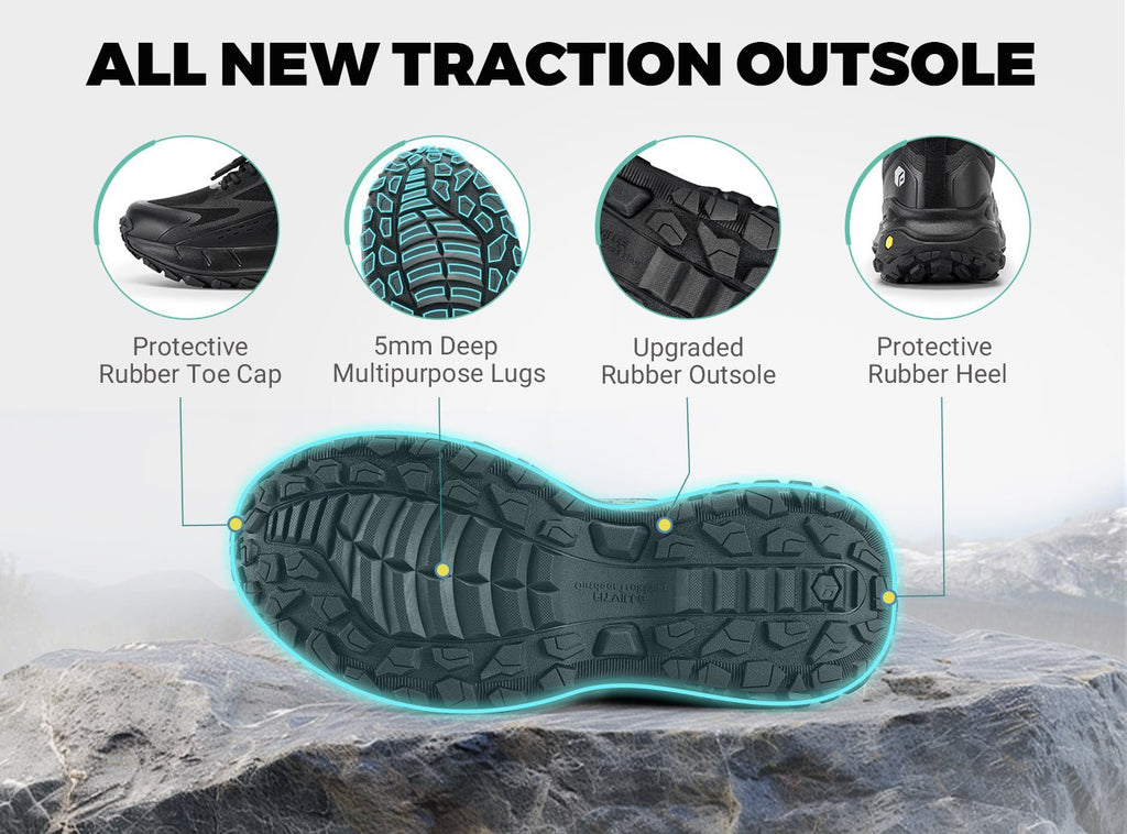 FitVille Men's Low - Top LugMax Hiking Shoes V2 - 16