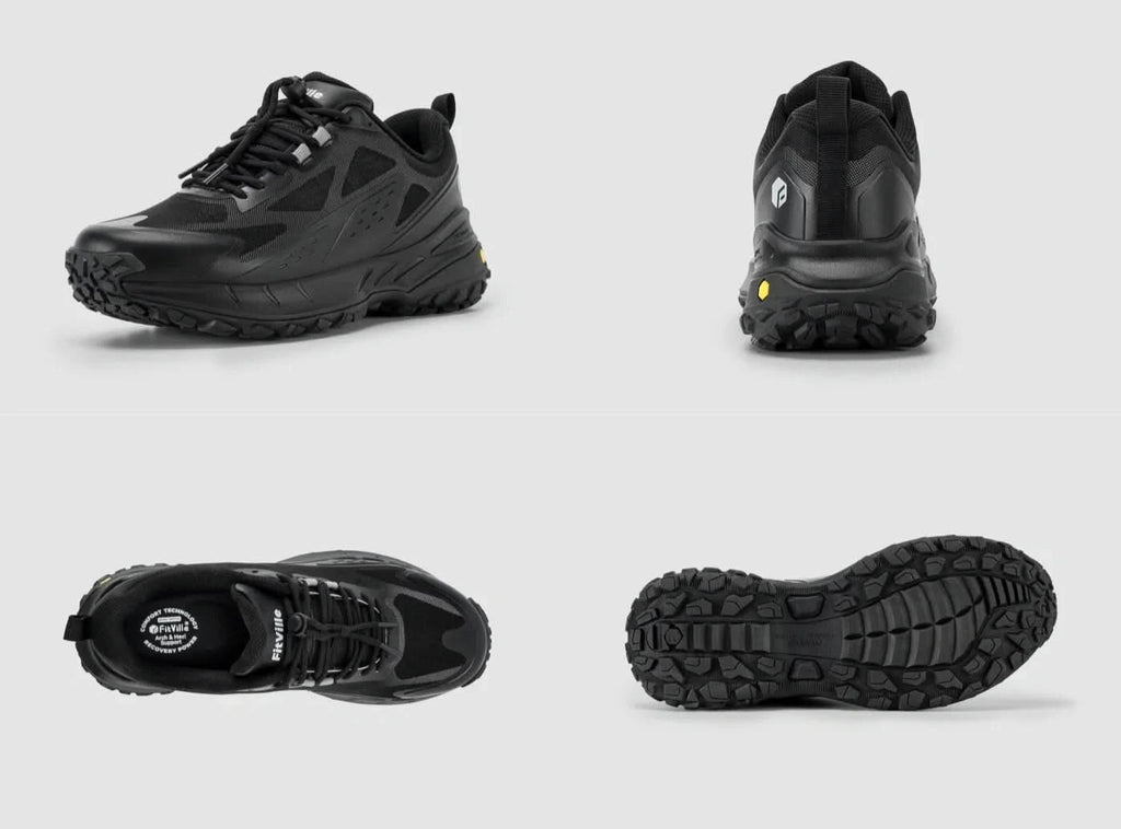 FitVille Men's Low - Top LugMax Hiking Shoes V2 - 8