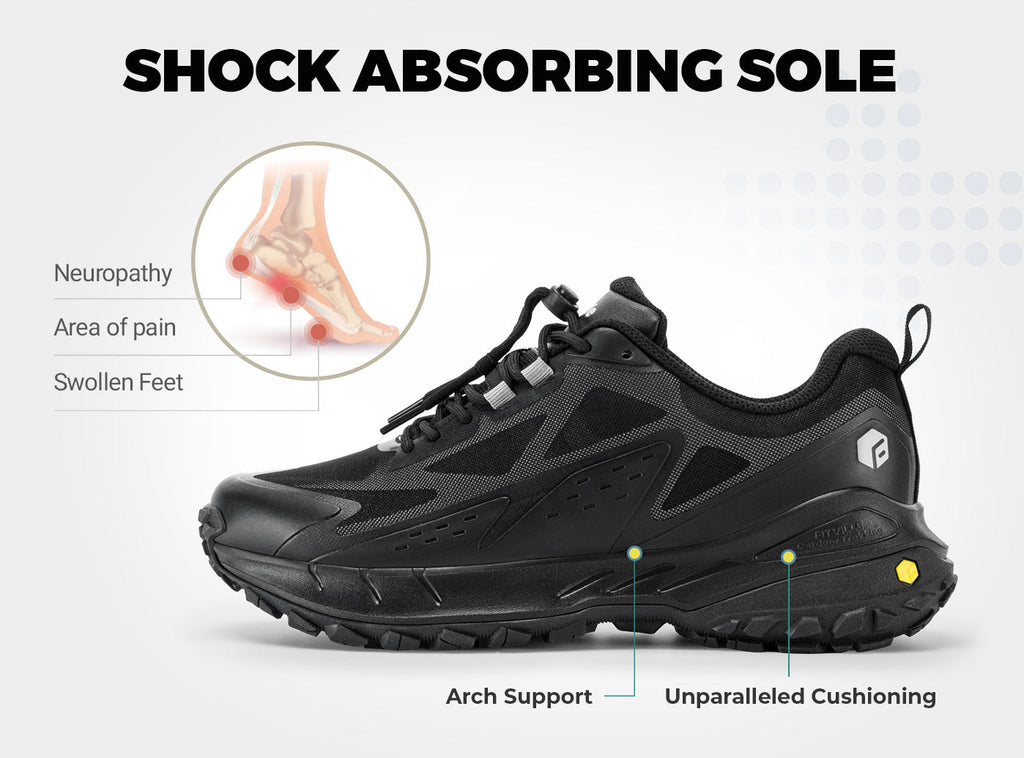 FitVille Men's Low - Top LugMax Hiking Shoes V2 - 4