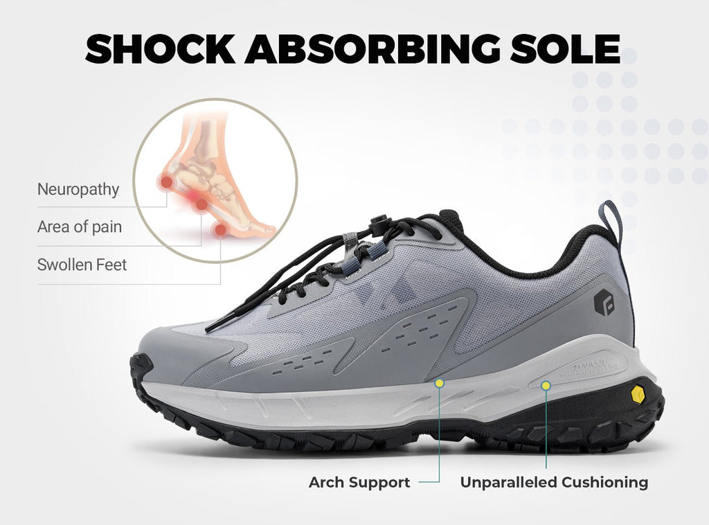 FitVille Men's Low - Top LugMax Hiking Shoes V2 - 22