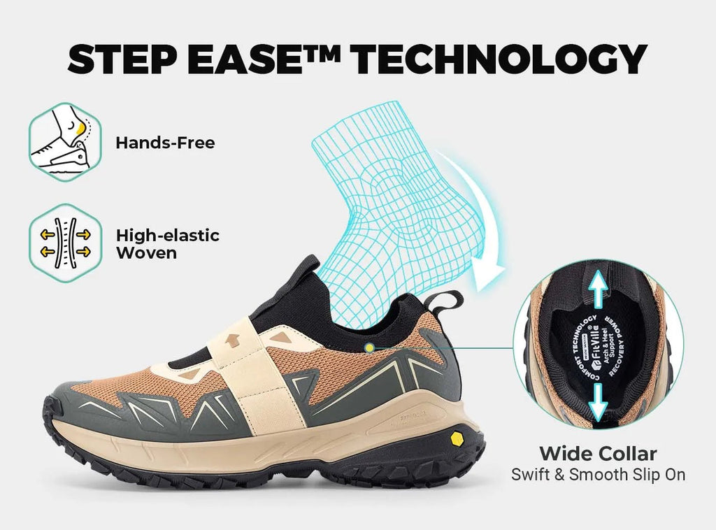 FitVille Men's Low - Top LugMax Hiking Shoes V4 - 4