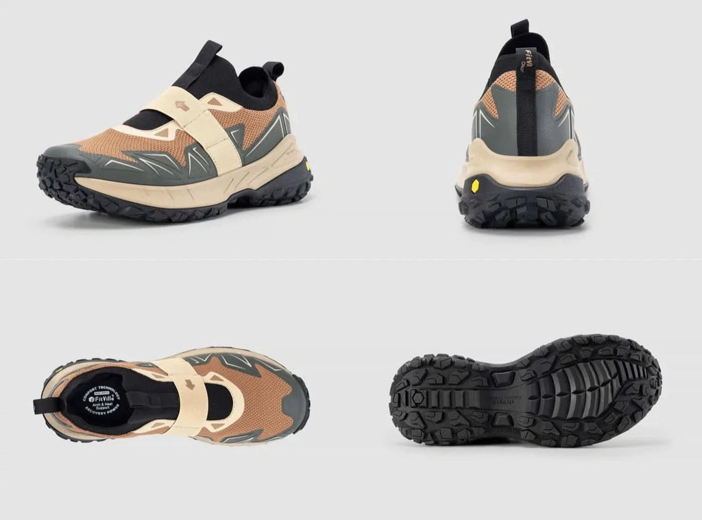 FitVille Men's Low - Top LugMax Hiking Shoes V4 - 8