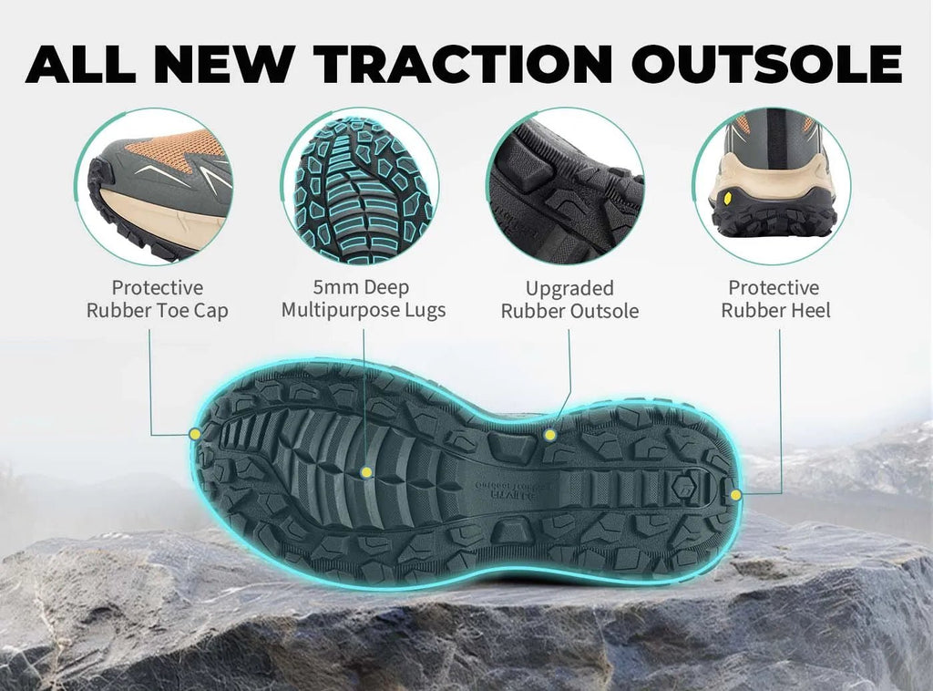 FitVille Men's Low - Top LugMax Hiking Shoes V4 - 26