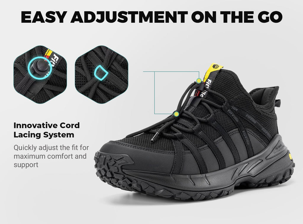 FitVille Men's Low - Top LugMax Hiking Shoes V6 - 5