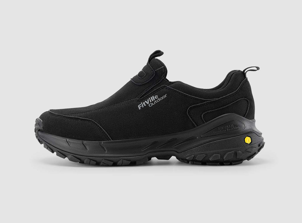 FitVille Men's Low - Top LugMax Outdoor Slip - On V3 - 10