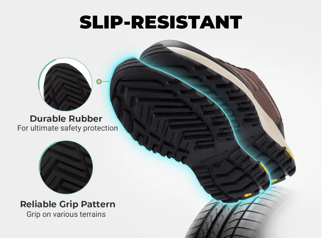 FitVille Men's Low - Top Sturdy Core Hiking Shoes V2 - 6