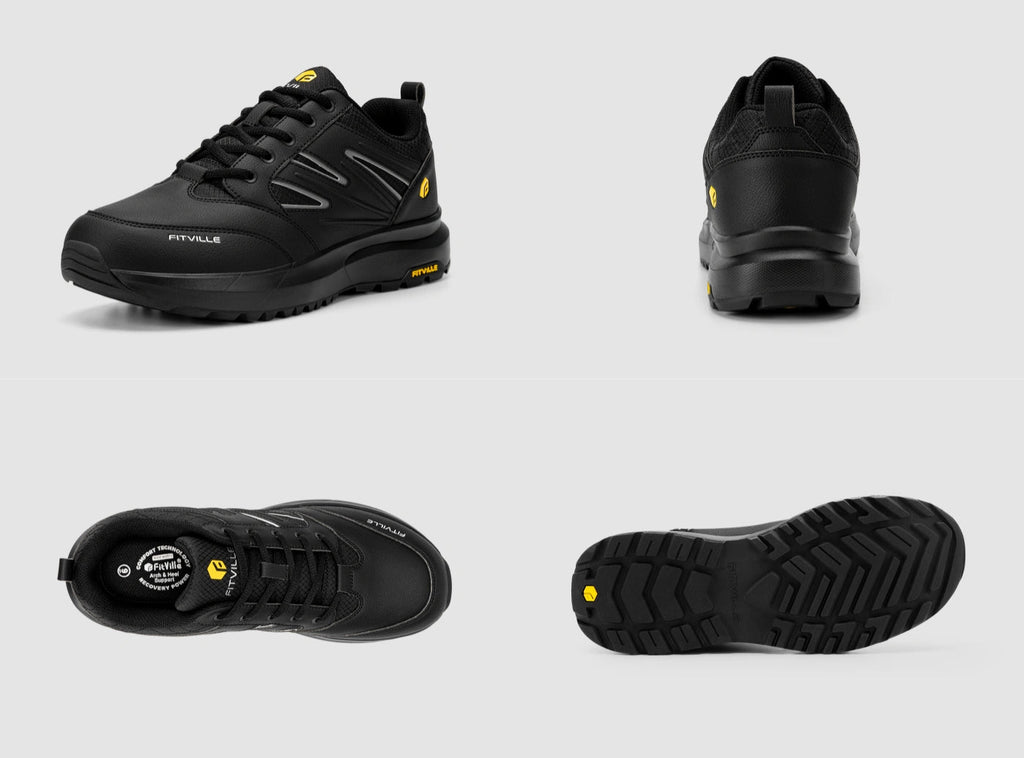 FitVille Men's Low - Top Sturdy Core Hiking Shoes V2 - 15