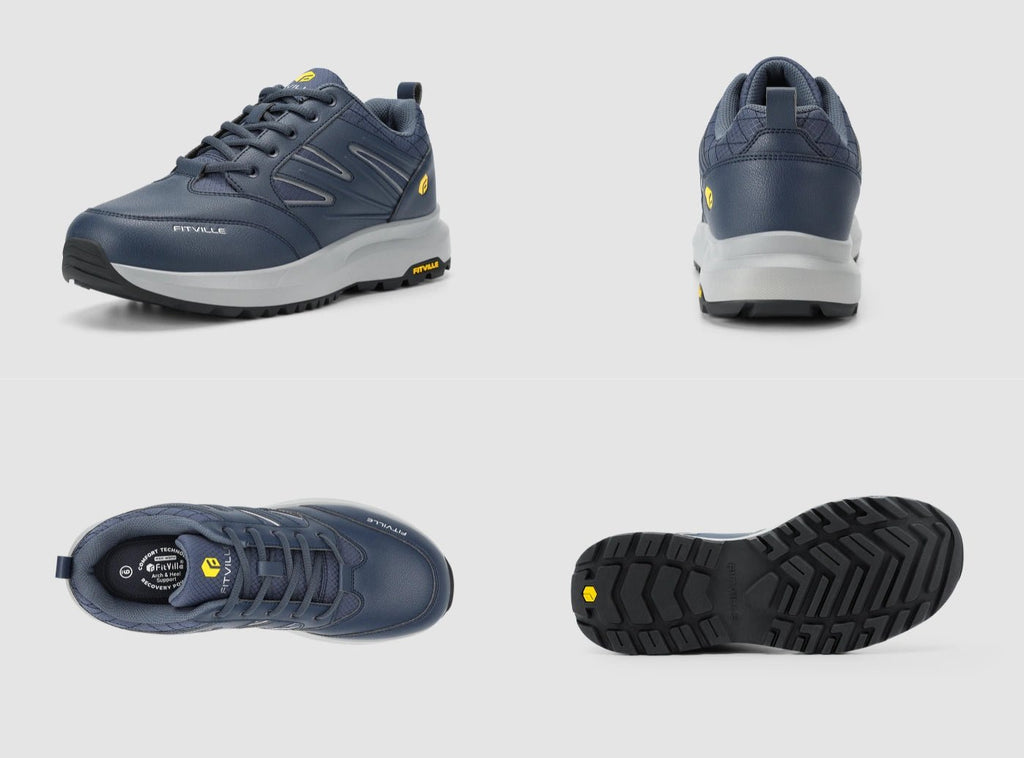 FitVille Men's Low - Top Sturdy Core Hiking Shoes V2 - 22