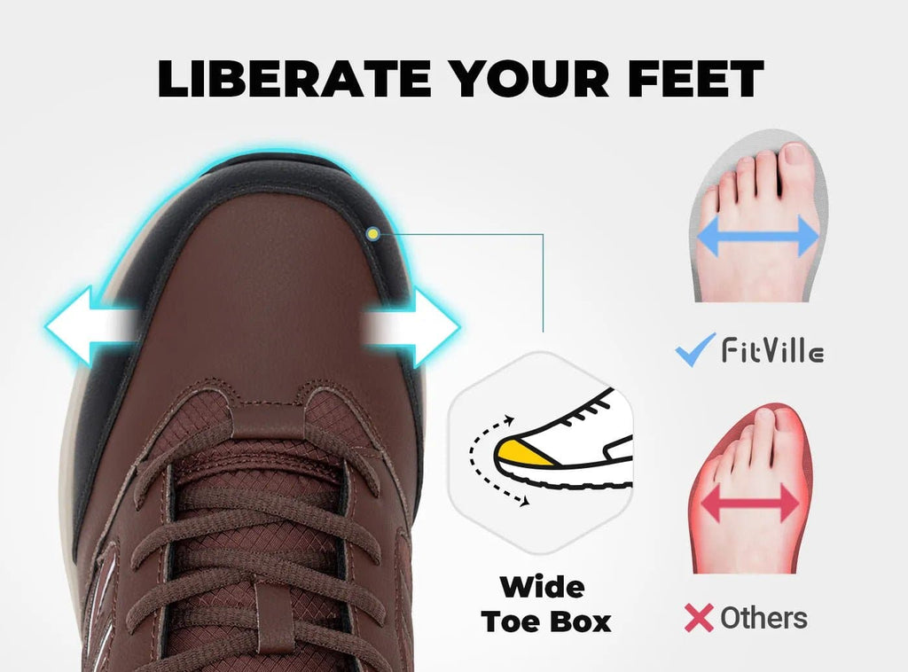 FitVille Men's Low - Top Sturdy Core Hiking Shoes V2 - 11