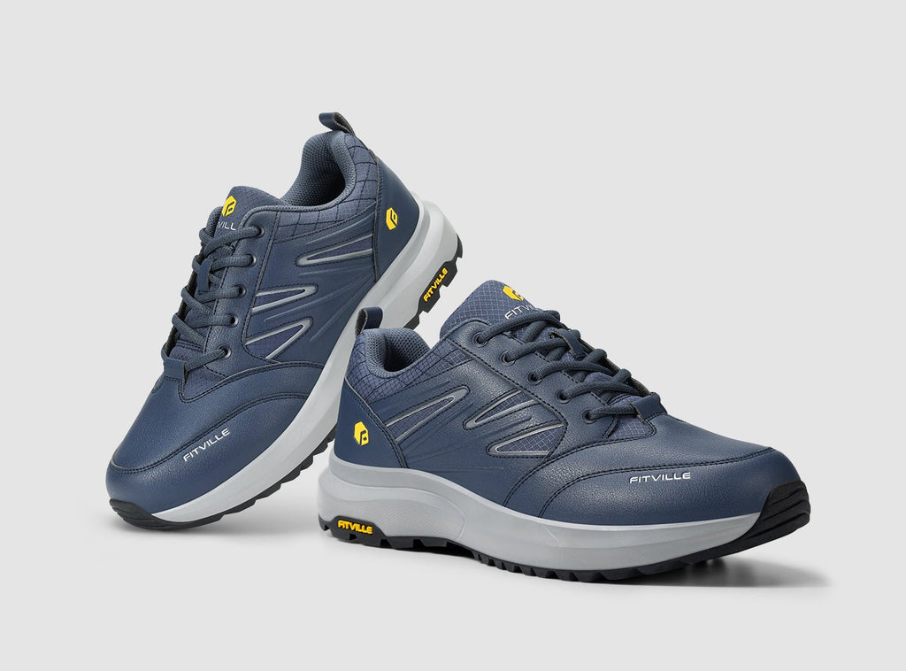 FitVille Men's Low - Top Sturdy Core Hiking Shoes V2 - 23