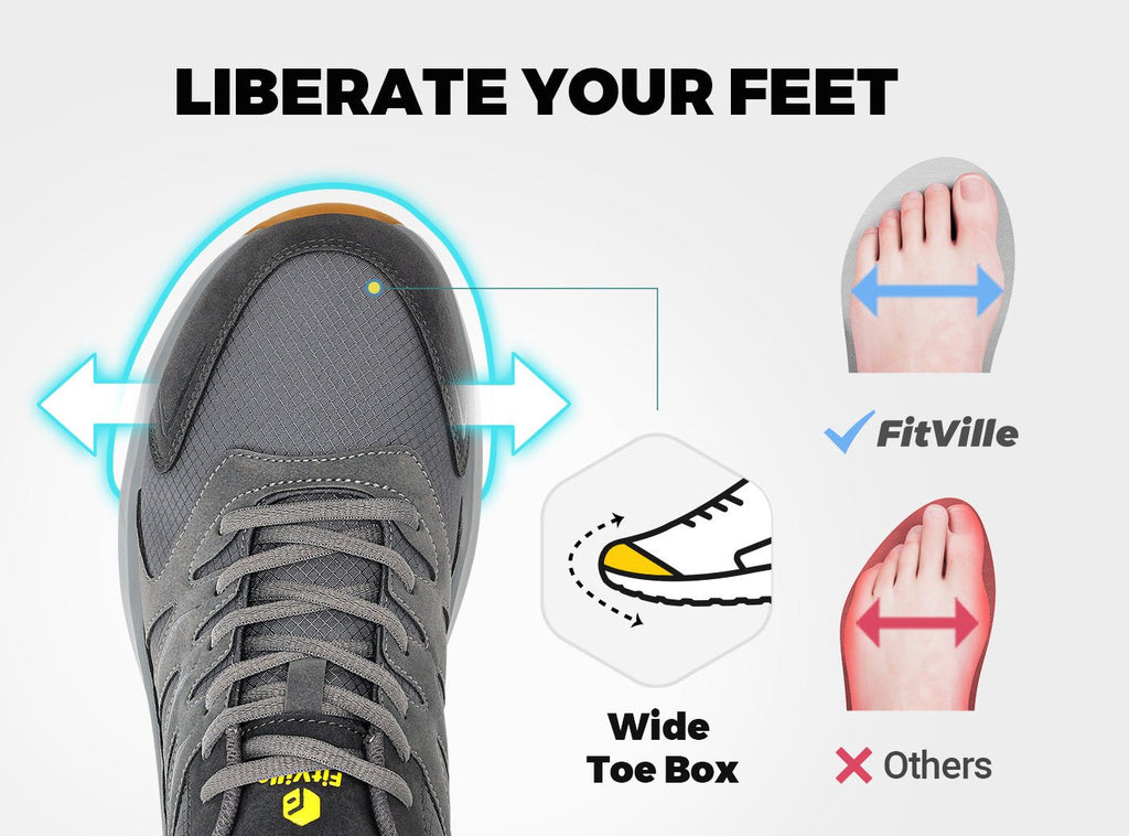 FitVille Men's Low - Top Sturdy Core Hiking Shoes V4 - 3