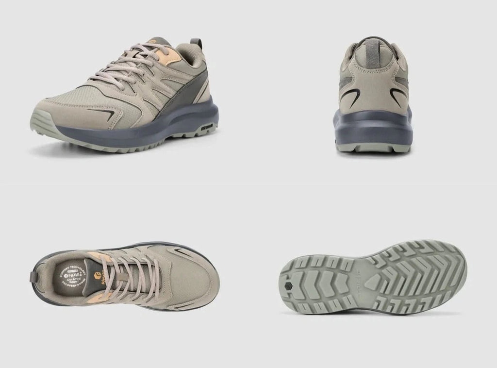 FitVille Men's Low - Top Sturdy Core Hiking Shoes V4 - 8