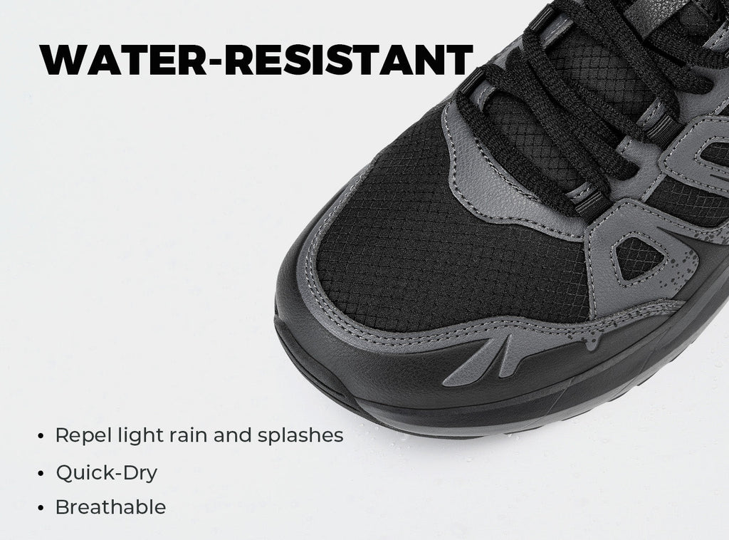 FitVille Men's Low - Top Sturdy Core Hiking Shoes V5 - 5