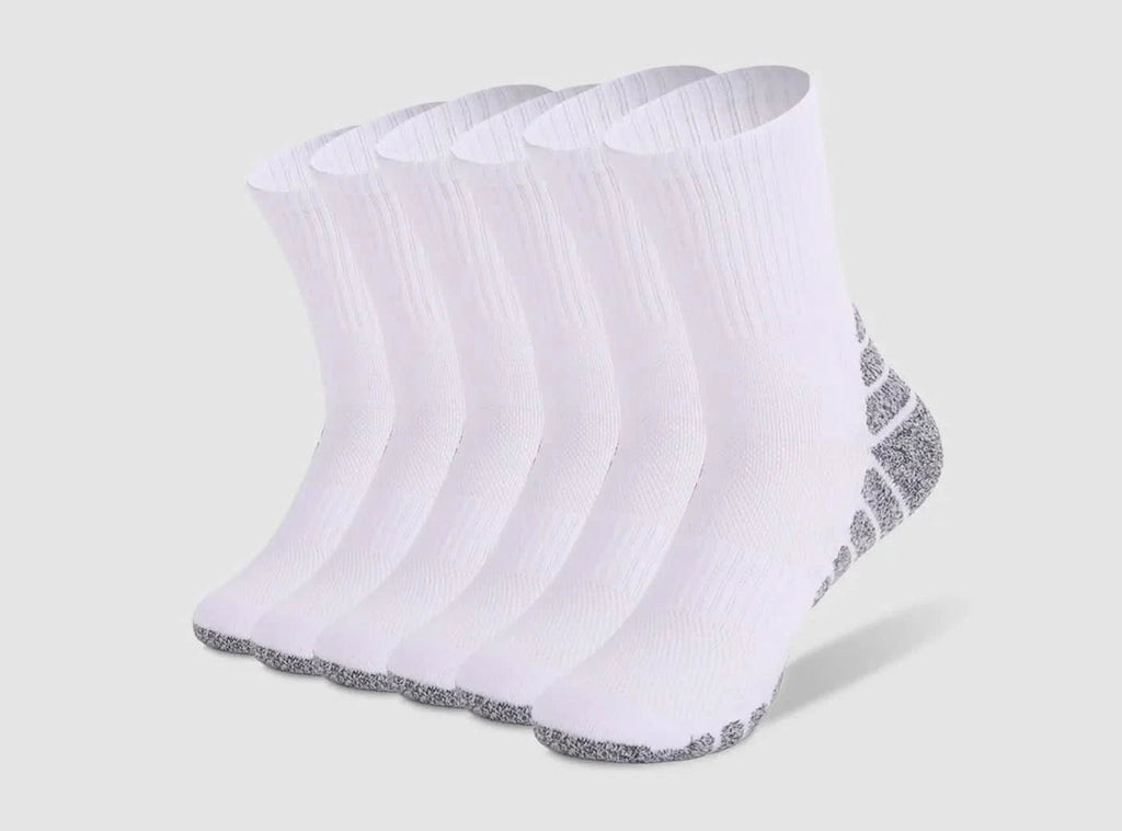 FitVille Men's Mid - Calf Athletic Socks 3 - Pair Bundle - 14
