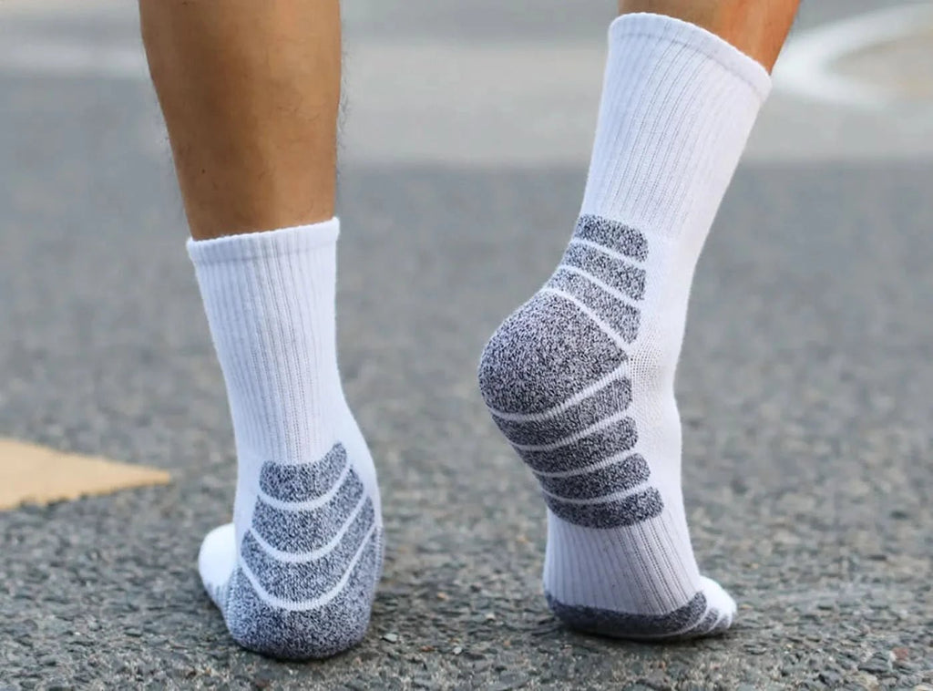 FitVille Men's Mid - Calf Athletic Socks 3 - Pair Bundle - 15