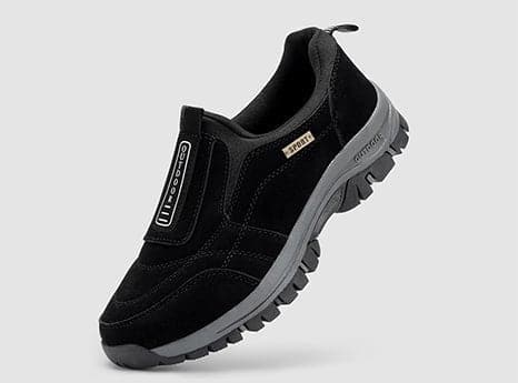 Black casual slip on shoes best sale