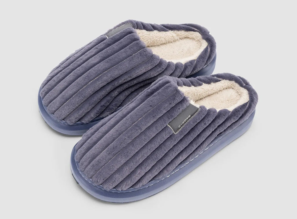 FitVille Men's Plush Cotton Slippers - 2