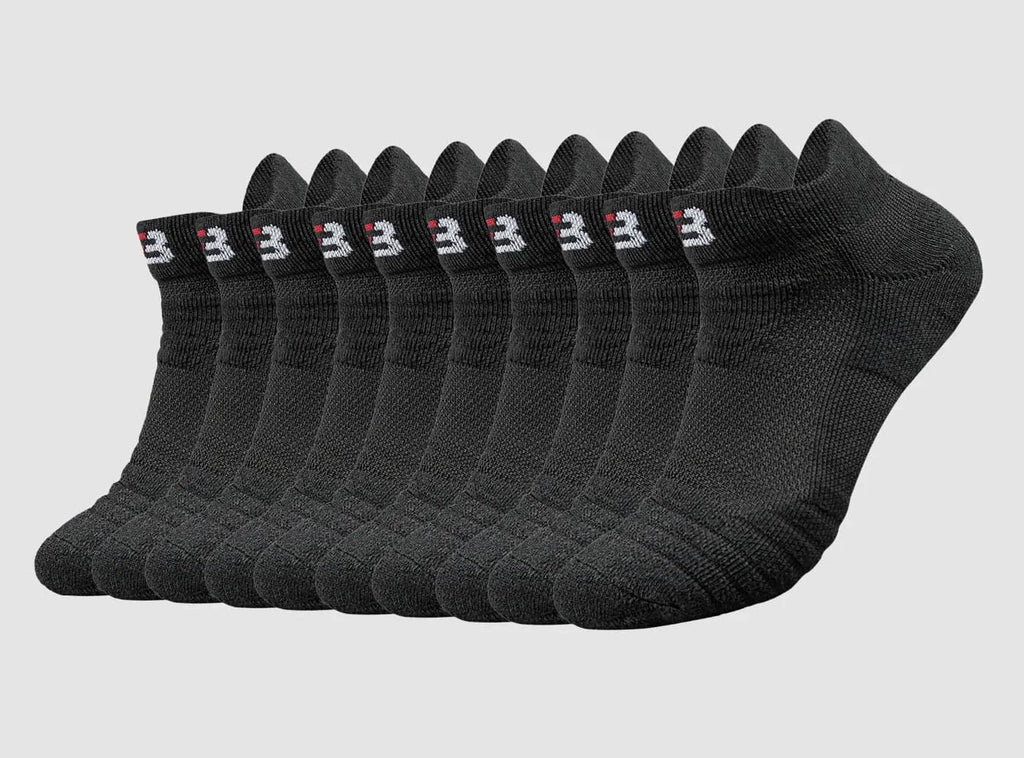 FitVille Men's PowerStride Ankle Socks 5 - Pair Bundle - 5