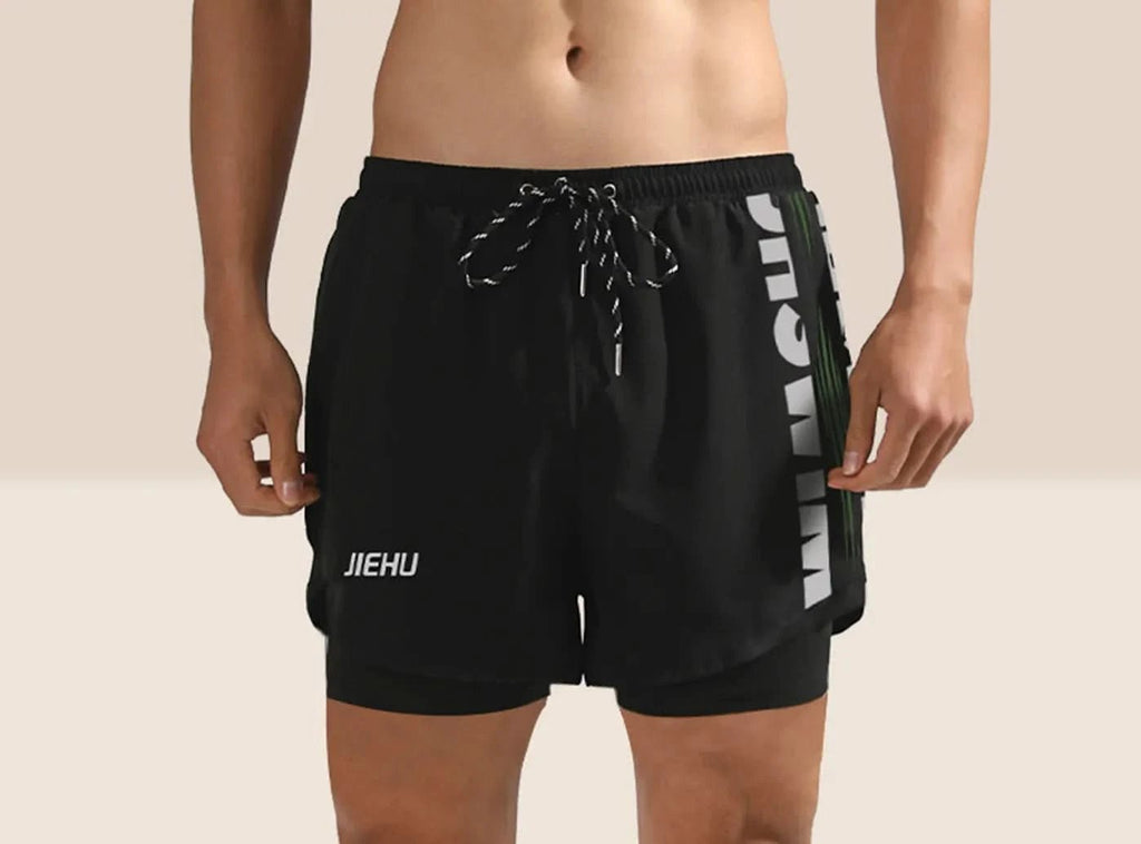 FitVille Men's Quick - Dry Swim Trunks - 2