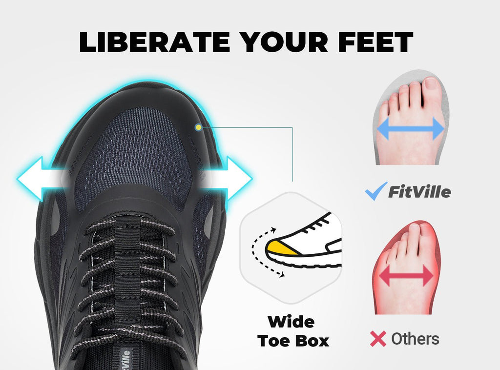 FitVille Men's Rebound Neo Walking Shoes V3 - 3