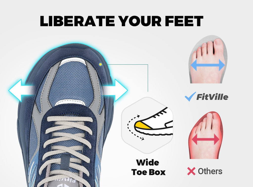 FitVille Men's Rebound Neo Walking Shoes V5 - 11