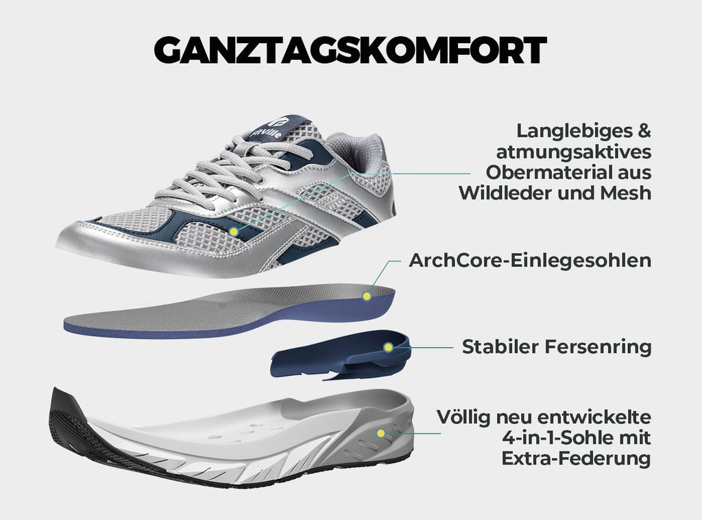 FitVille Men's Rebound Neo Walking Shoes V6 - 14