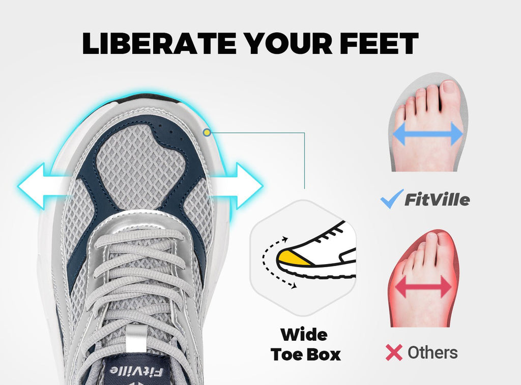 FitVille Men's Rebound Neo Walking Shoes V6 - 12