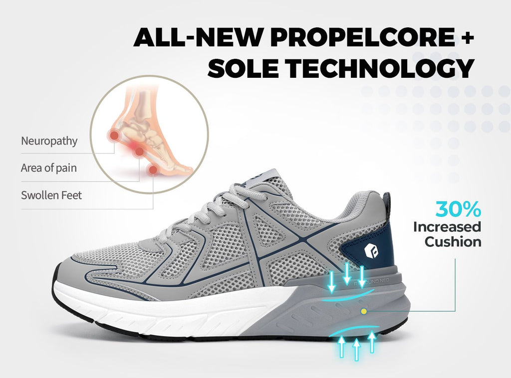 FitVille Men's Rebound Neo Walking Shoes V7 - 22