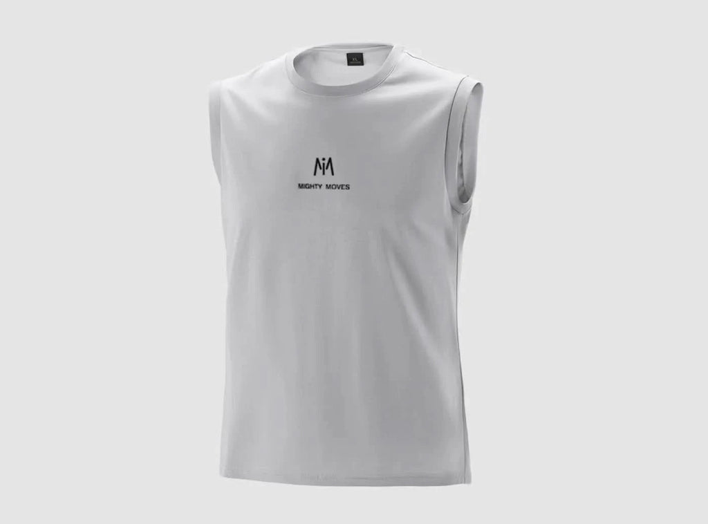 FitVille Men's Sleeveless Silky Vest - 1