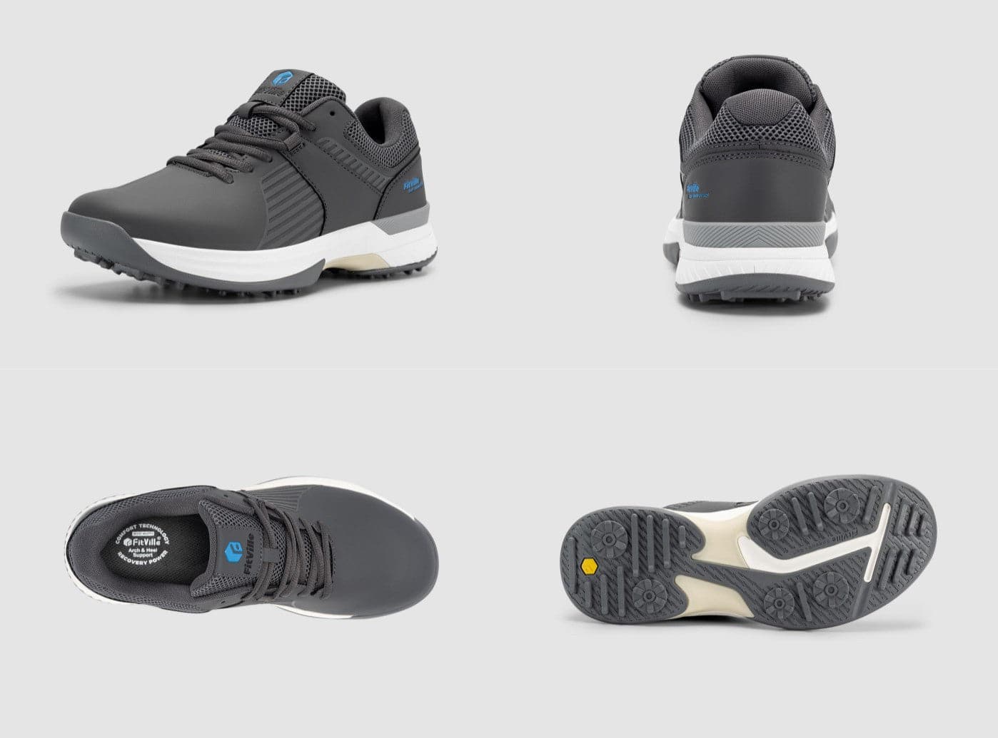 FitVille Men's SpeedEx Golf Shoes V4 | Extra Wide – FitVilleUK