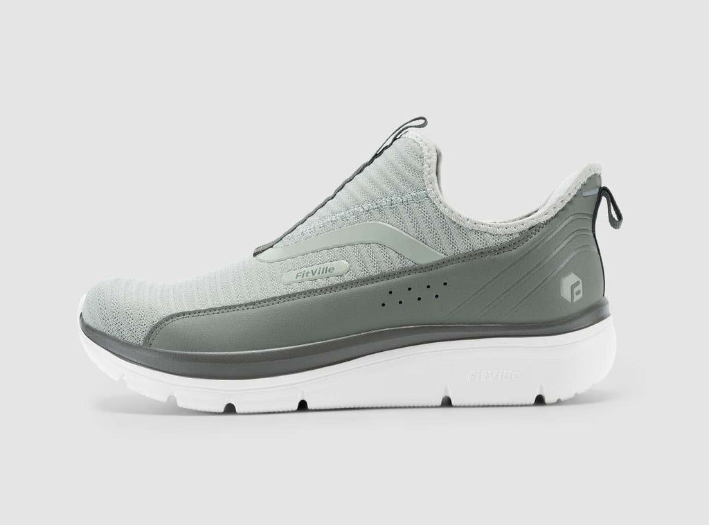 FitVille Men's Step Ease Slip - On Walking Shoes V2 - 10