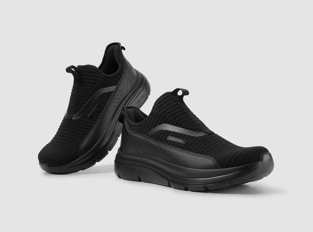 FitVille Men's Step Ease Slip - On Walking Shoes V2 - 10