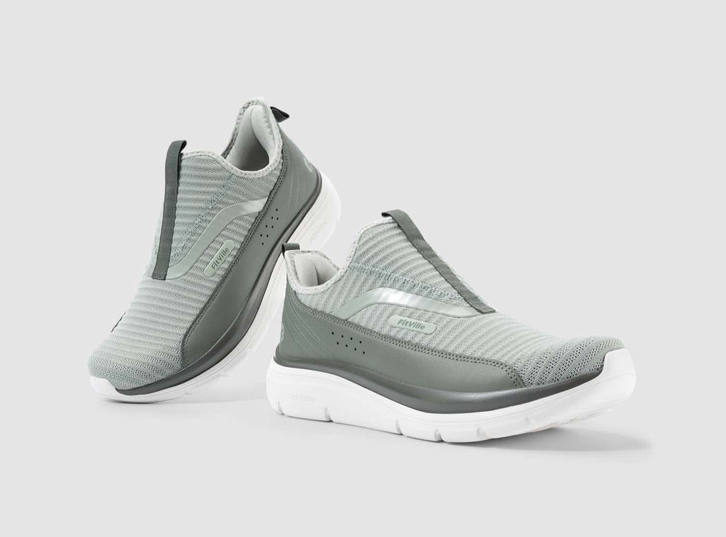 FitVille Men's Step Ease Slip - On Walking Shoes V2 - 18