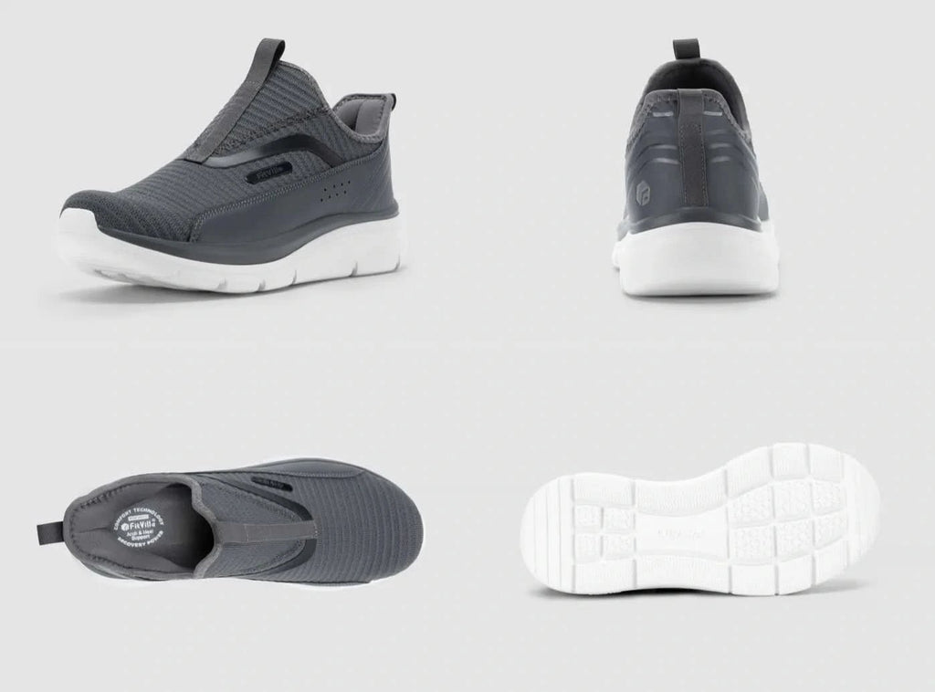 FitVille Men's Step Ease Slip - On Walking Shoes V2 - 8