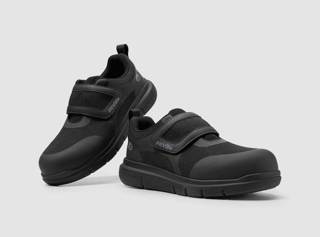 FitVille Men's Strap ToeShield Safety Shoes V1 - 8