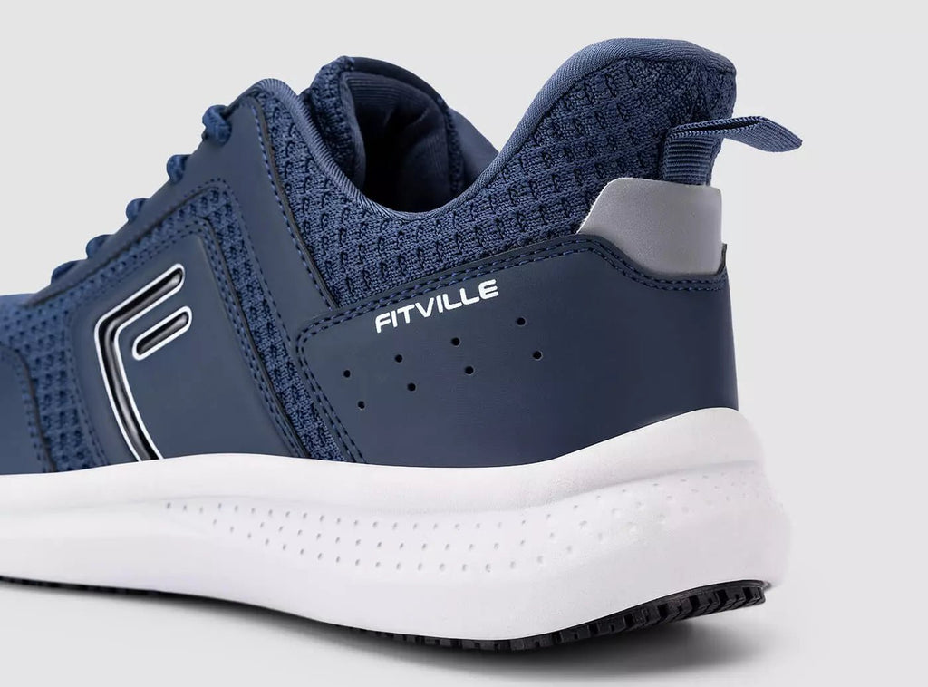 FitVille Men's TitanToe Composite Toe Slip - Resistant Sneaker V1 - 18