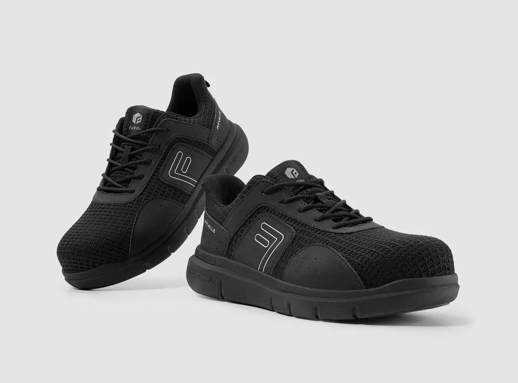 FitVille Men's TitanToe Composite Toe Slip - Resistant Sneaker V1 - 8