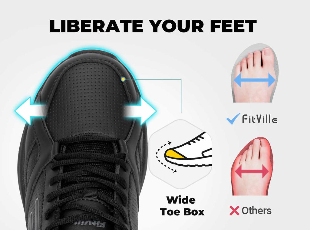 FitVille Men's TopGrip SR Work Shoes V1 - 3