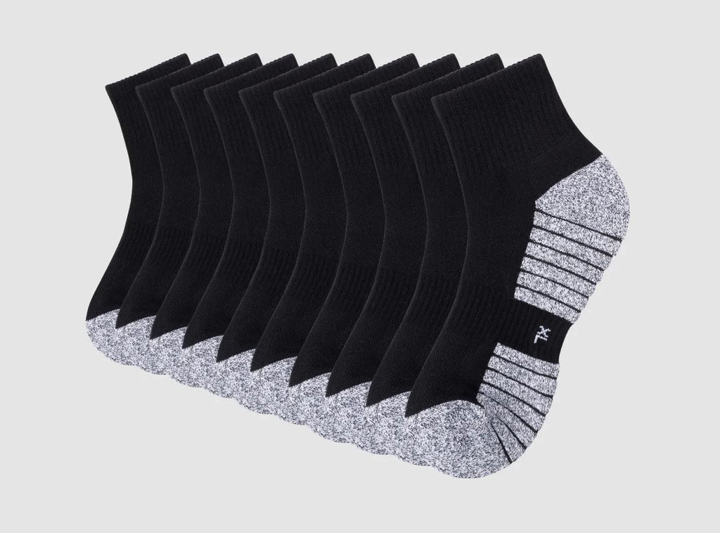 FitVille SportStep Athletic Ankle Socks 3 - Pair Bundle (Unisex) - 5