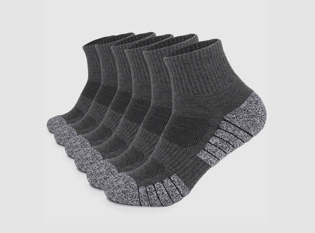 FitVille SportStep Athletic Ankle Socks 3 - Pair Bundle (Unisex) - 14