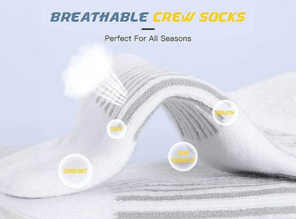 FitVille SportStep Athletic Mid Socks 5 - Pair Bundle (for Men) - 11