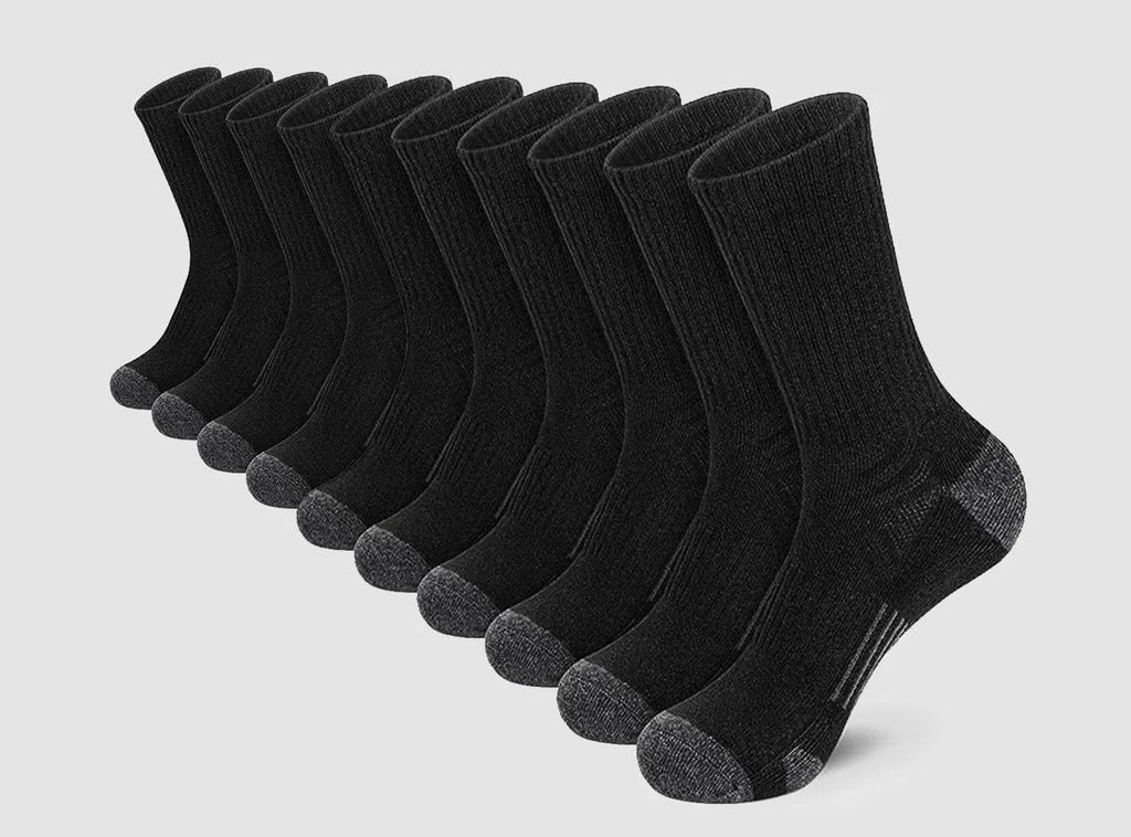 FitVille SportStep Athletic Mid Socks 5 - Pair Bundle (for Men) - 1
